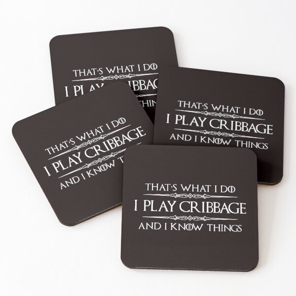 Item preview, Cribbage Player Gifts - I Play Cribbage & I Know Things Funny Gift for Cribbage Players & Lovers designed and sold by merkraht.