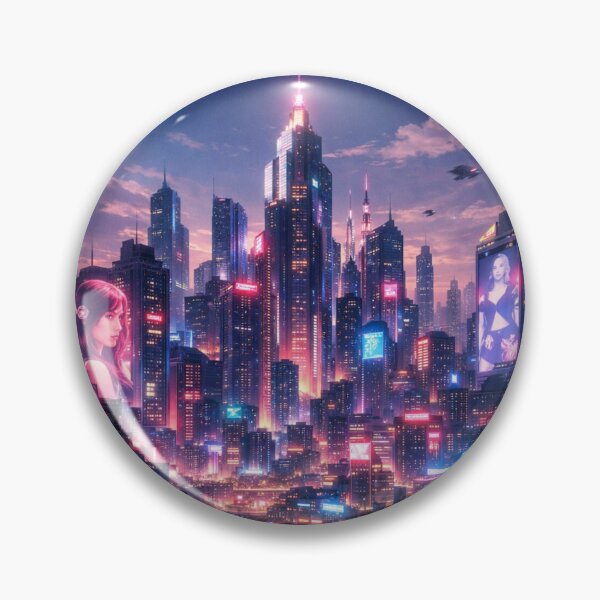 Item preview, Neon Skyline – Cyberpunk City designed and sold by ZINO WORLD.