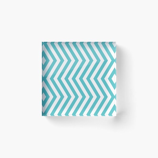 Item preview, Aqua And White Chevron Pattern designed and sold by pattern-archive.