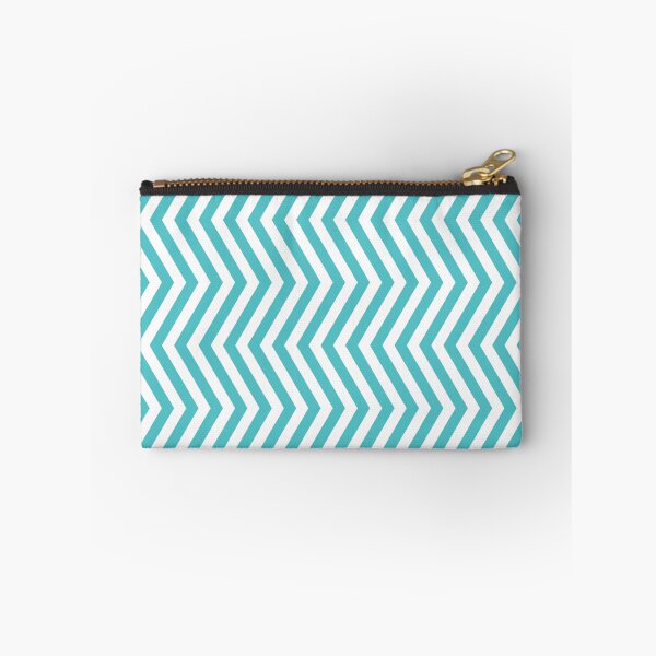 Item preview, Aqua And White Chevron Pattern designed and sold by pattern-archive.