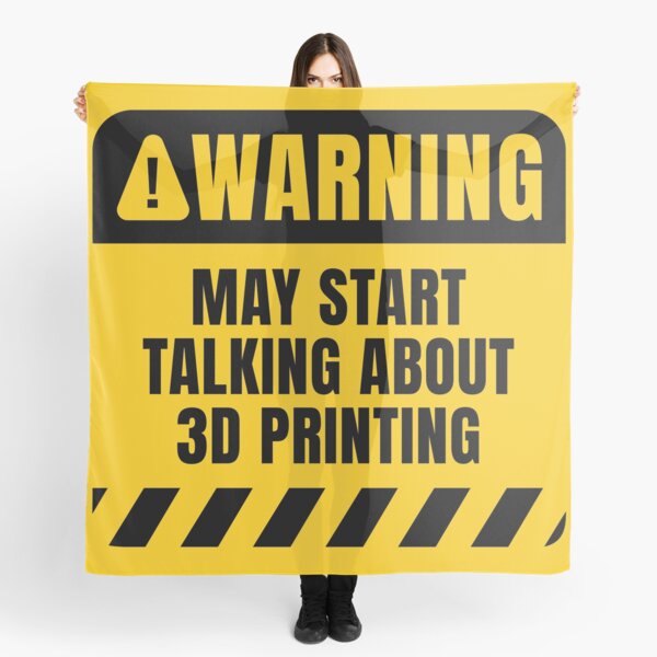 Item preview, 3D Printing Warning Sign designed and sold by MaryAller.