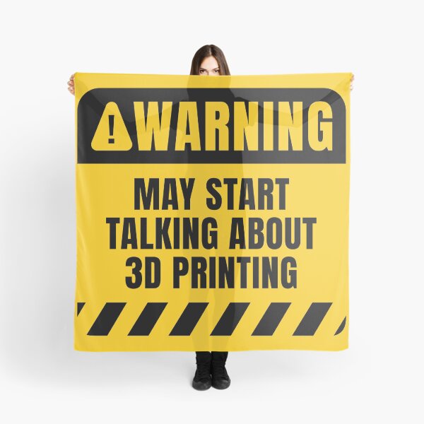 Item preview, 3D Printing Warning Sign designed and sold by MaryAller.