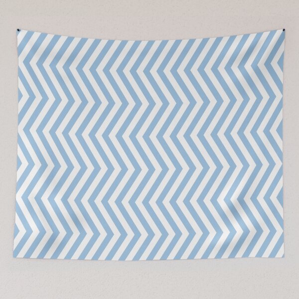 Item preview, Baby Blue And White Chevron Pattern designed and sold by pattern-archive.
