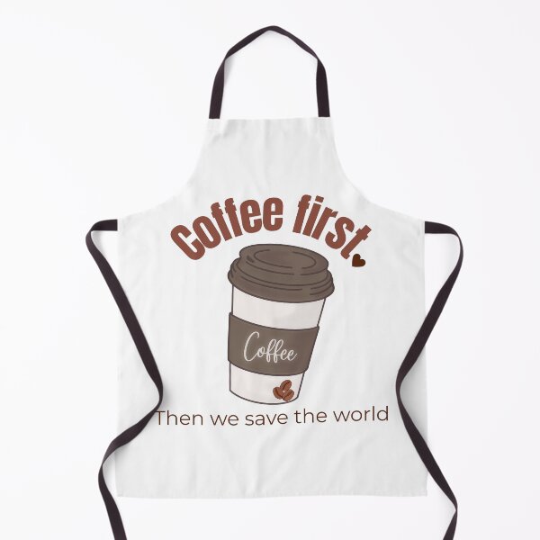 Item preview, Coffee First Then We Save The World Shirt – Funny Coffee Lover Gift, Cute Aesthetic Coffee Design, Caffeine Humor designed and sold by vaastore.