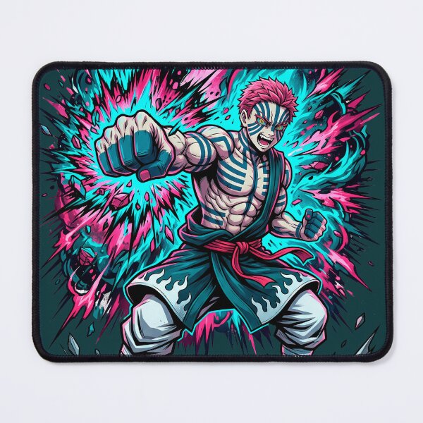 Item preview, Akaza Demon Slayer Neon Punch Anime Shirt – Upper Moon 3 Fighting Art Design designed and sold by Walli's.