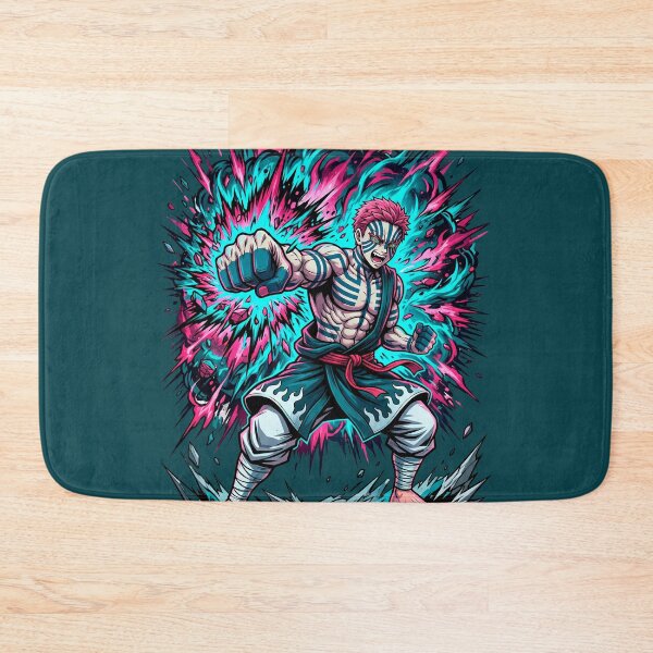 Item preview, Akaza Demon Slayer Neon Punch Anime Shirt – Upper Moon 3 Fighting Art Design designed and sold by Walli's.