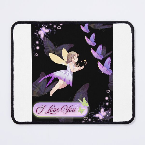 Item preview, Purple Fairy Butterfly Love Art designed and sold by teachtiny.