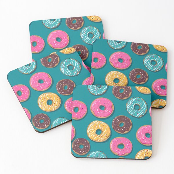 Item preview, Vibrant Donut Pattern Sweet Sprinkles Dessert Lover designed and sold by NicolasGlowArt.