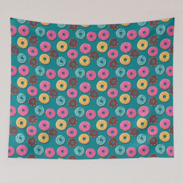 Item preview, Vibrant Donut Pattern Sweet Sprinkles Dessert Lover designed and sold by NicolasGlowArt.