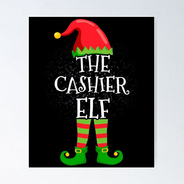 Item preview, Cashier Elf Family Matching Christmas Group designed and sold by CosmoKitsch.