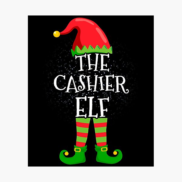 Item preview, Cashier Elf Family Matching Christmas Group designed and sold by CosmoKitsch.
