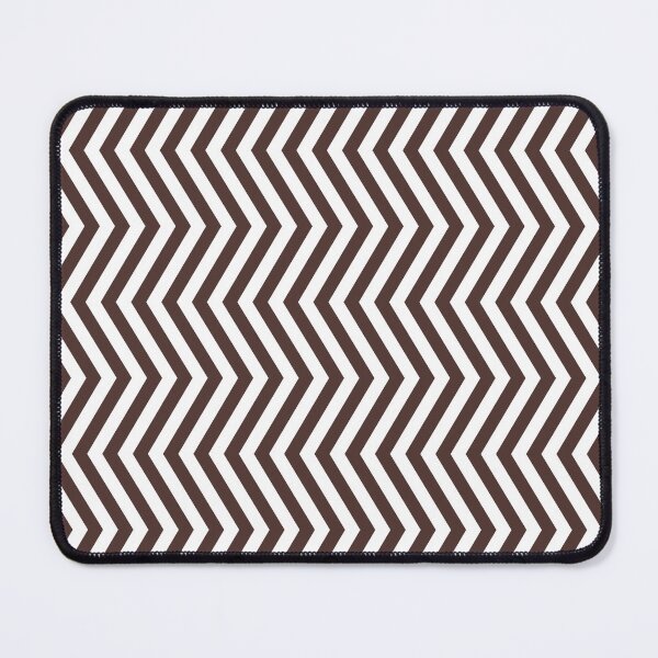 Item preview, Chocolate And White Chevron Pattern designed and sold by pattern-archive.