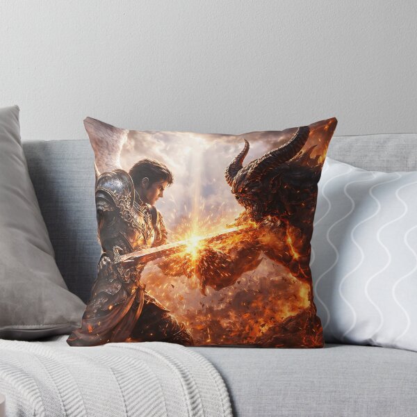 Item preview, Angel vs Demon – Epic Celestial Battle, Dark Fantasy Warrior, Infernal Clash Art designed and sold by thor81pl.