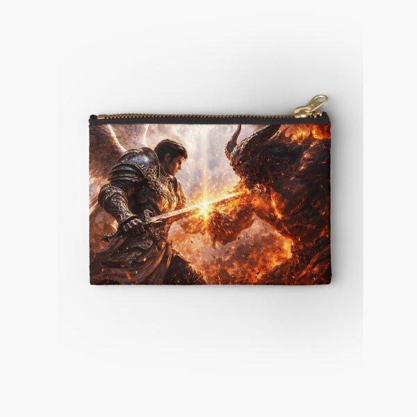 Item preview, Angel vs Demon – Epic Celestial Battle, Dark Fantasy Warrior, Infernal Clash Art designed and sold by thor81pl.