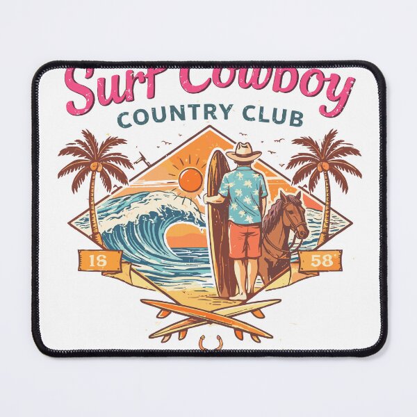 Item preview, Surf Cowboy Country Club T-Shirt designed and sold by Matinez Pink.