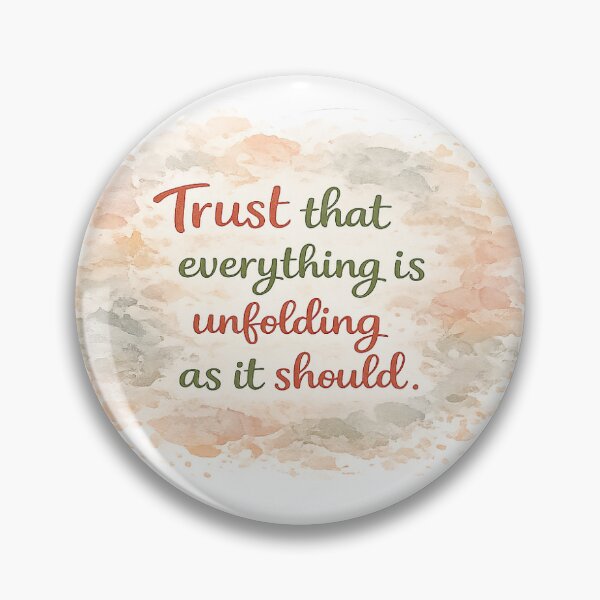 Item preview, Trust That Everything Is Unfolding As It Should Sticker | Mental Health Affirmation | Self Care Quote | Soft Aesthetic Watercolor Design designed and sold by CutesyKoala.