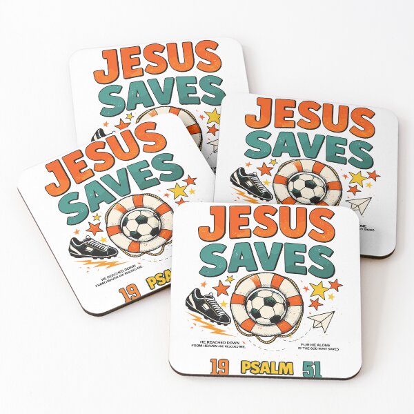 Item preview, Jesus Saves Soccer Christian T-Shirt designed and sold by Matinez Pink.