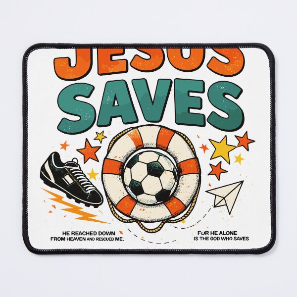 Item preview, Jesus Saves Soccer Christian T-Shirt designed and sold by Matinez Pink.