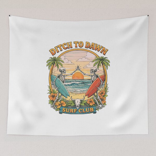 Item preview, Ditch to Dawn Surf Club T-Shirt designed and sold by Matinez Pink.