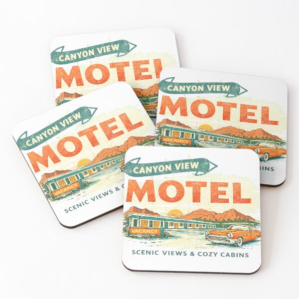 Item preview, Canyon View Motel Retro Sign designed and sold by Matinez Pink.