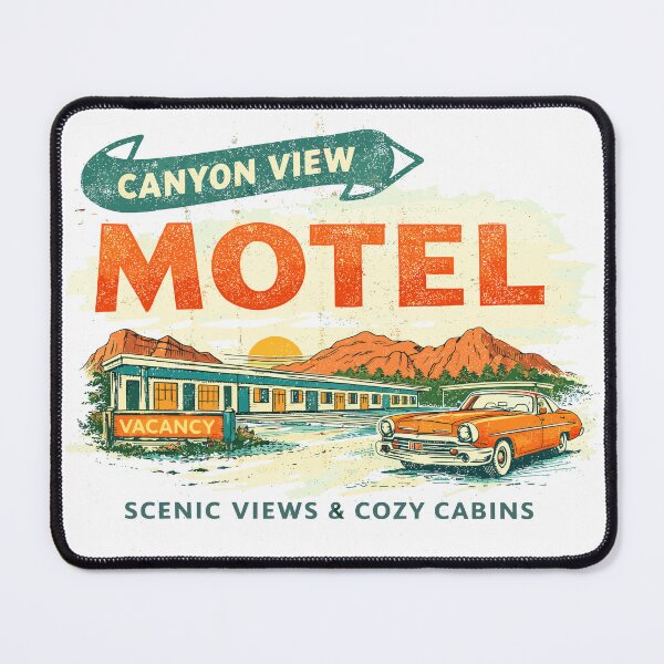 Item preview, Canyon View Motel Retro Sign designed and sold by Matinez Pink.