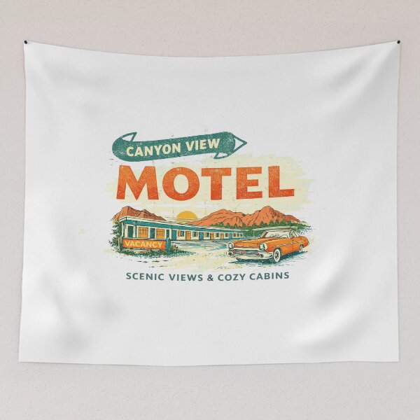 Item preview, Canyon View Motel Retro Sign designed and sold by Matinez Pink.