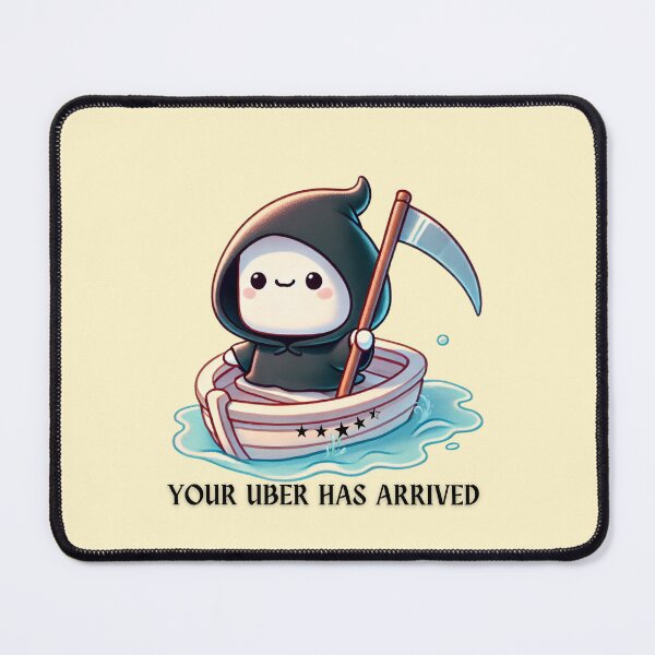 Item preview, Death's 5-Star Uber Service designed and sold by Wobble Studio.