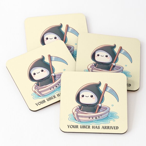 Item preview, Death's 5-Star Uber Service designed and sold by Wobble Studio.