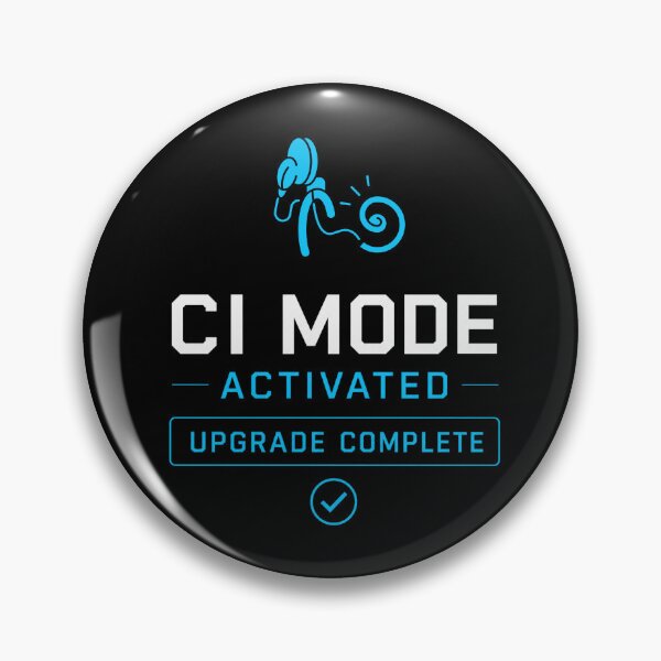 Item preview, C.I. MODE ACTIVATED | Upgrade Complete | Cochlear Implant | Deaf T-shirt T-Shirt designed and sold by SoundStyleShop.