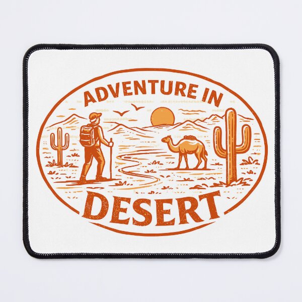 Item preview, Desert Adventure Hiking T-Shirt designed and sold by Matinez Pink.