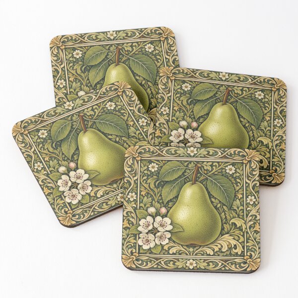 Item preview, Elegant vintage pear art work retro botanical design designed and sold by hollycooper.