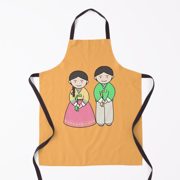 Item preview, Korean Traditional Hanbok Kids - Cute Boy and Girl Illustration designed and sold by ubborn.