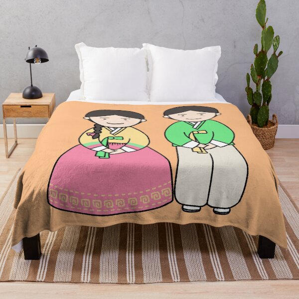 Item preview, Korean Traditional Hanbok Kids - Cute Boy and Girl Illustration designed and sold by ubborn.