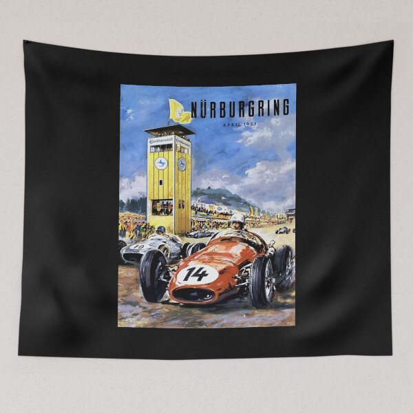 Item preview, Nurburgring 1957 Vintage poster designed and sold by Helios Be. Lavsh.