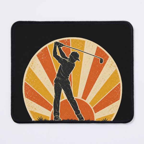 Item preview, Funny Golf Quote - Cheaper Than Therapy Sometimes - Retro Golfer Swing designed and sold by BelievingCreate.