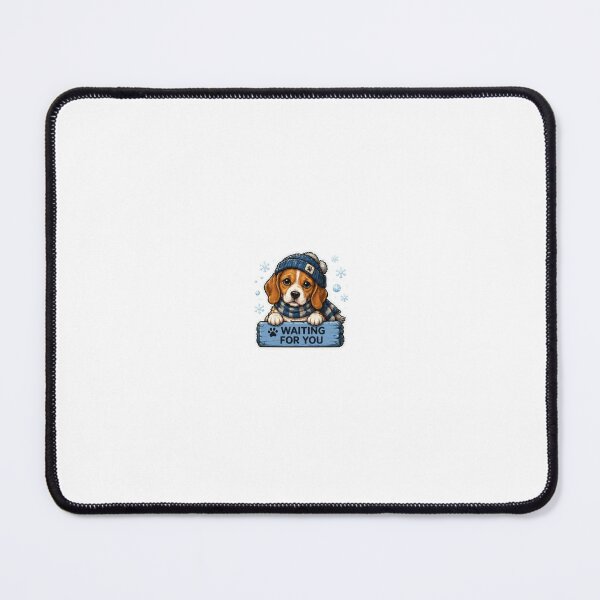 Item preview, Winter Beagle Waiting For You Sticker designed and sold by SainiArt19.