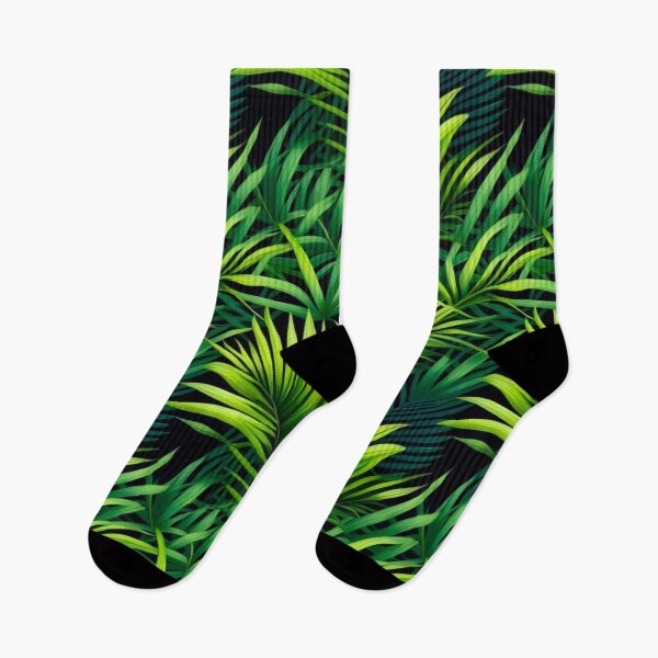 Item preview, Green Palm Leaf Tropical Pattern designed and sold by Vileprint.
