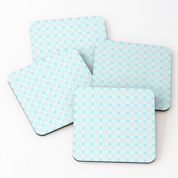 Item preview, Pastel Geometric Floral Tile Pattern designed and sold by MegaNovaArt.
