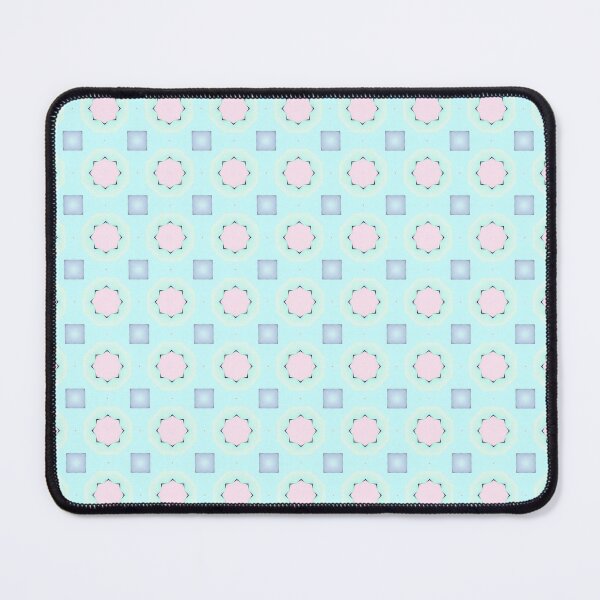 Item preview, Patrón de azulejo floral geométrico en tonos pastel designed and sold by MegaNovaArt.