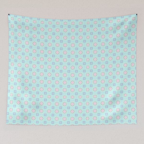 Item preview, Pastel Geometric Floral Tile Pattern designed and sold by MegaNovaArt.