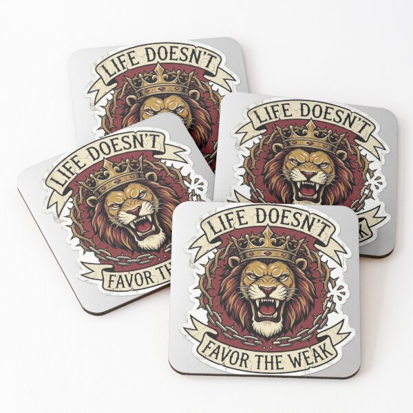 Item preview, Life Doesn't Favor The Weak Lion King Art designed and sold by Hafcishop.
