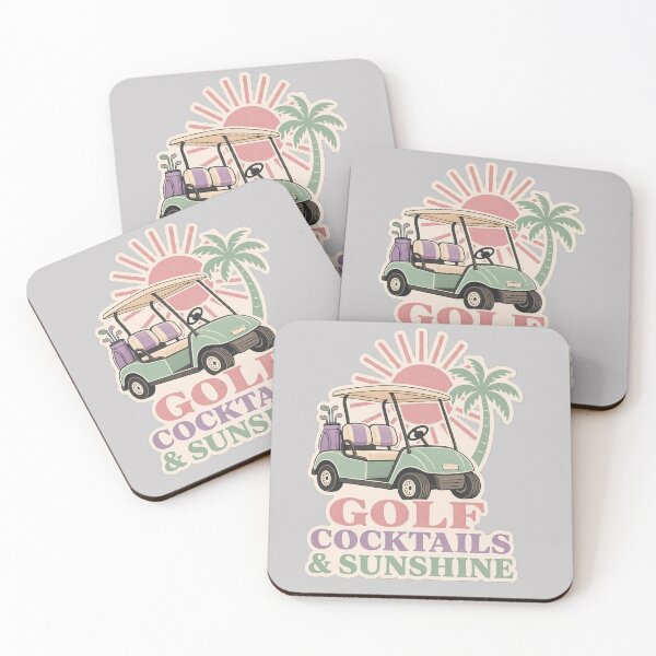 Item preview, Funny Women's Golf - golf cocktails and sunshine - Retro Pastel Golfer Aesthetic designed and sold by BelievingCreate.