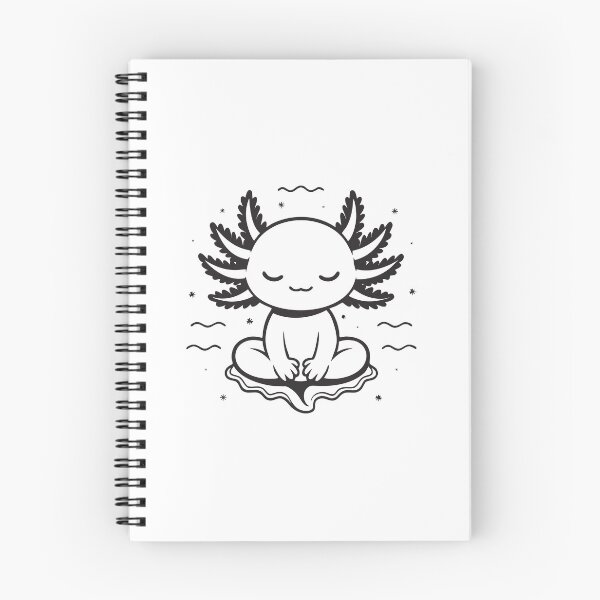 Item preview, Cute Kawaii Axolotl Yoga Meditation Zen Lotus Pose Sticker designed and sold by CutRootCo.