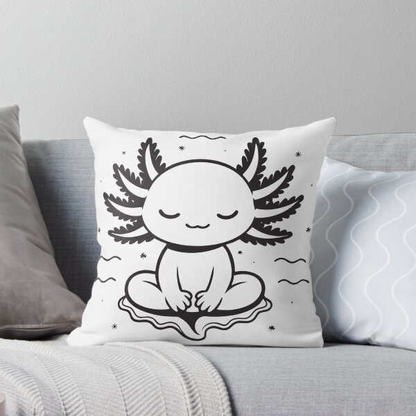 Item preview, Cute Kawaii Axolotl Yoga Meditation Zen Lotus Pose Sticker designed and sold by CutRootCo.