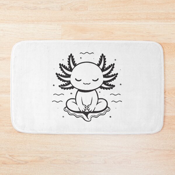 Item preview, Cute Kawaii Axolotl Yoga Meditation Zen Lotus Pose Sticker designed and sold by CutRootCo.