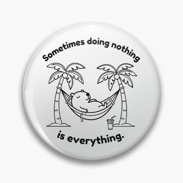Item preview, Doing Nothing Capybara – Simple Mindfulness Design designed and sold by PAPIRO SIGLO XXI.
