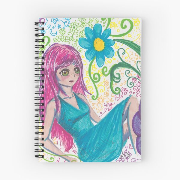 Item preview, Permanent Marker Challenge Flower Girl designed and sold by Feliza Estrada.
