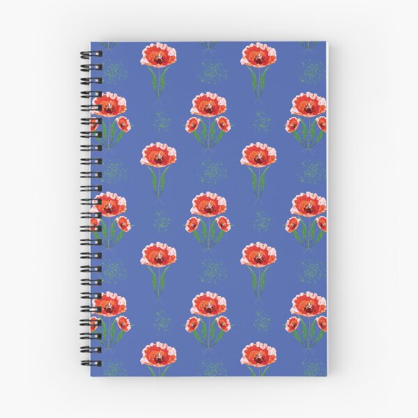 Item preview, Blue version of Summer Poppy Field designed and sold by studiodrchicken.