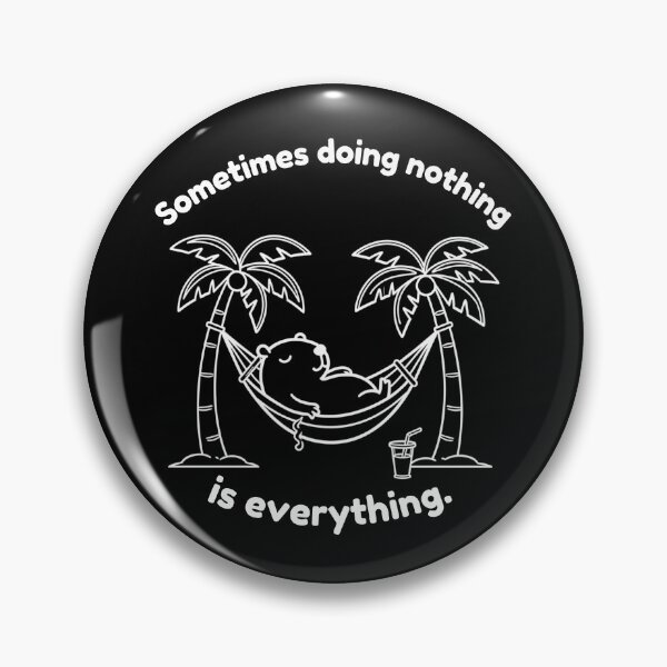 Item preview, Doing Nothing Capybara – Simple Mindfulness Design designed and sold by PAPIRO SIGLO XXI.