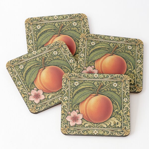 Item preview, Elegant vintage peach art work designed and sold by hollycooper.